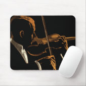  muzikant, violinist die gewelddadige muziek speel muismat (Met muis)