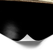 muzikant, violinist die gewelddadige muziek speel perfect poster (Hoek)