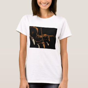  muzikant, violinist die gewelddadige muziek speel t-shirt