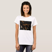  muzikant, violinist die gewelddadige muziek speel t-shirt (Voorkant volledig)