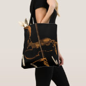  muzikant, violinist die gewelddadige muziek speel tote bag (Dichtbij)