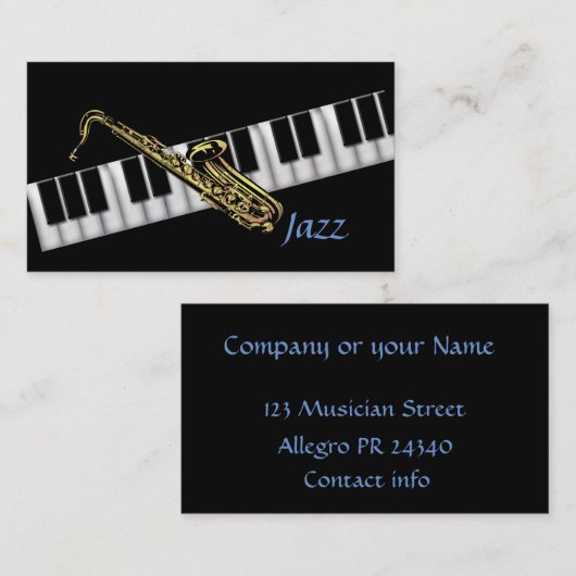 Muzikant Visitekaartje (Voorkant / Achterkant)