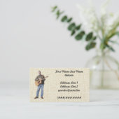 Muzikant Visitekaartje (Staand voorkant)