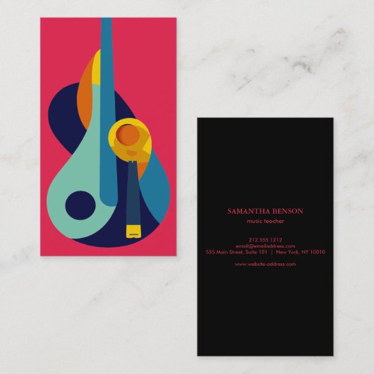 Muzikant Visitekaartje (Voorkant / Achterkant)