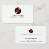 Muzikant visitekaartje met een vinyl plaat (Voorkant / Achterkant)