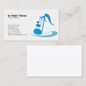 Muzikant Visitekaartje Muzieknoten (Voorkant / Achterkant)