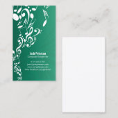 Muzikant Visitekaartje Muzieknoten Upflow (Voorkant / Achterkant)