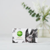 Muzikant Visitekaartje (Ukulele) - Groene logo (Staand voorkant)