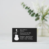 Muzikant voor hire gitaarthema visitekaartje (Staand voorkant)