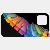Muzikant voor kleurrijk regenboogtoetsenbord Case-Mate iPhone case (Achterkant (horizontaal))