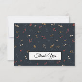 Muzikant voor muziek bedankkaart (Voorkant)