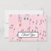 Muzikant voor muziek bedankkaart (Voorkant)