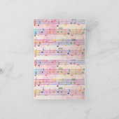 Muzikant voor muziek bedankkaart (Binnen)