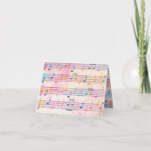 Muzikant voor muziek bedankkaart (Achterkant)