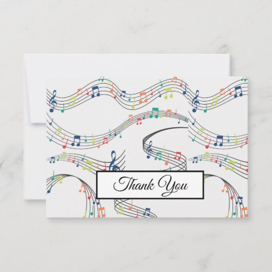 Muzikant voor muziek bedankkaart (Voorkant)