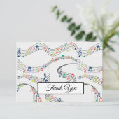 Muzikant voor muziek bedankkaart (Staand voorkant)