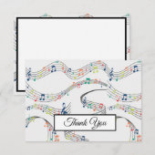 Muzikant voor muziek bedankkaart (Voorkant / Achterkant)