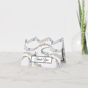 Muzikant voor muziek bedankkaart