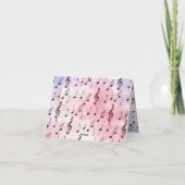 Muzikant voor muziek bedankkaart (Achterkant)