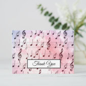 Muzikant voor muziek bedankkaart (Staand voorkant)