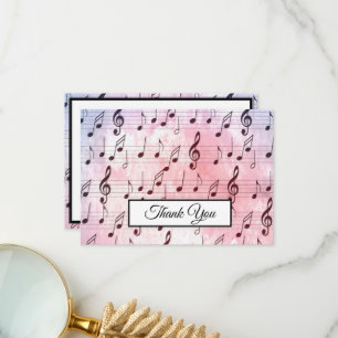 Muzikant voor muziek bedankkaart