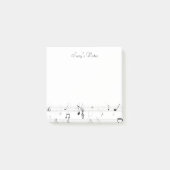 Muzikant voor muzieknotitie post-it® notes (Voorkant)