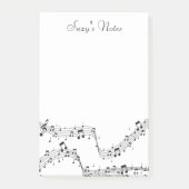 Muzikant voor muzikant met muzieknotitie post-it® notes (Voorkant)