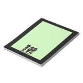  muzikant zwarte katten Muzieknoten Notitieblok (Linkerzijde)