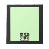  muzikant zwarte katten Muzieknoten Notitieblok (Voorkant)