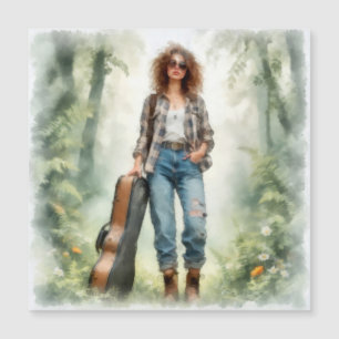 Muzikante nomade in het betoverde woud