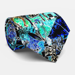 Muzikanten abstract stropdas