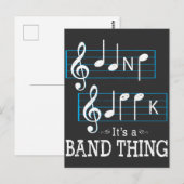 Muzikanten Band Geek Muzieknoten Spelling Grappig Briefkaart (Voorkant / Achterkant)
