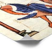 Muzikanten die een Viola en een Tambourine spelen Poster (Hoek)