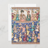 Muzikanten en dansers briefkaart (Voorkant / Achterkant)