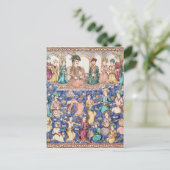 Muzikanten en dansers briefkaart (Staand voorkant)