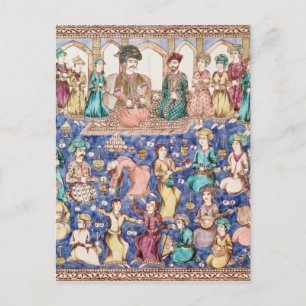 Muzikanten en dansers briefkaart