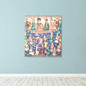 Muzikanten en dansers canvas afdruk (Insitu (Houten vloer))