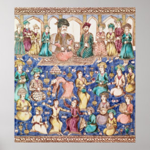 Muzikanten en dansers poster