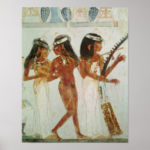 Muzikanten en dansers poster