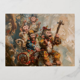 Muzikanten - Folie Briefkaarten