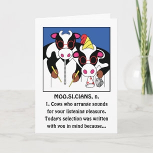 Muzikanten Grappige Verjaardag Groet Kaart