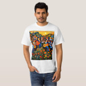 Muzikanten in de tuin 2 t-shirt (Voorkant volledig)