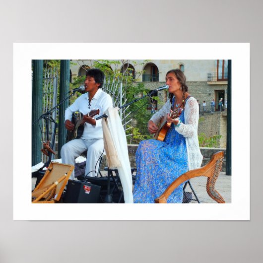 Muzikanten in Spanje Poster (Voorkant)