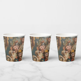 Muzikanten - Papieren bekers Maat 236ml Papieren b