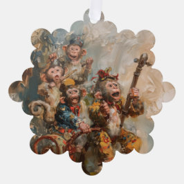 Muzikanten - Papieren Kaart Decoratie Stationery