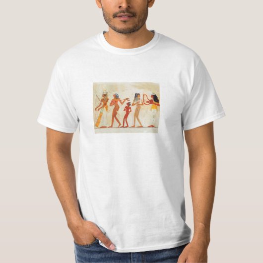 Muzikanten uit het Egyptische Vrouw Dynasty 18 139 T-shirt (Voorkant)