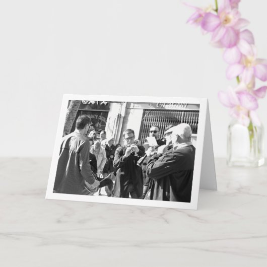 Muzikanten uit Lliria, Spaans Portret Kaart (Orchidee)