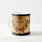 Muzikanten van Akhnaton Egyptische Mok (Voorkant links)