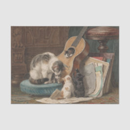 Muzikanten van Henriette Ronner-Knip Tissuepapier