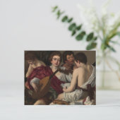 Muzikanten van het Briefkaart Caravaggio (Staand voorkant)